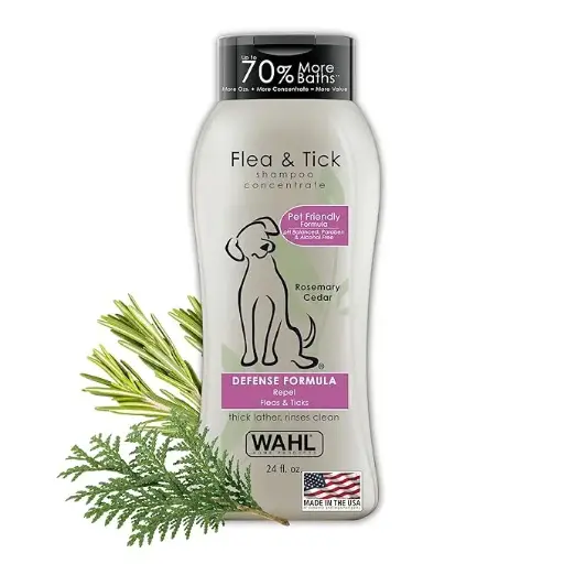 Wahl Flea and Tick Shampoo Concentrate Rosemary Cedar 700ml